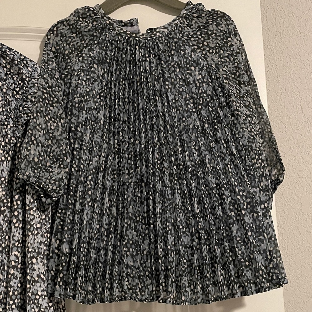 GAP Black & White Floral Long-Sleeve Dress - Picture 3 of 3